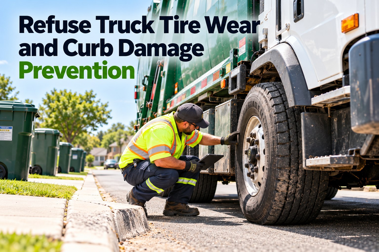 refuse-truck-tire-wear-curb-damage