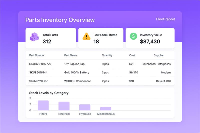 Parts Inventory Dashboard