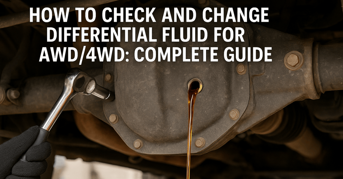 how-to-check-and-change-differential-fluid-for-awd4wd