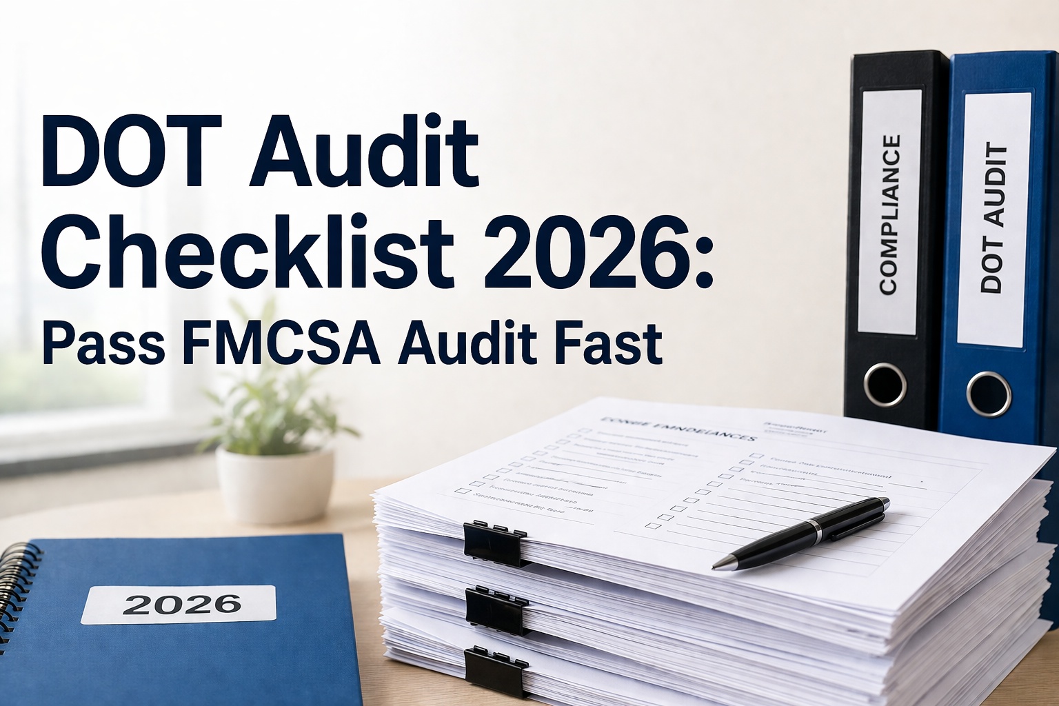 DOT Audit Checklist 2026: Pass FMCSA Audit Fast