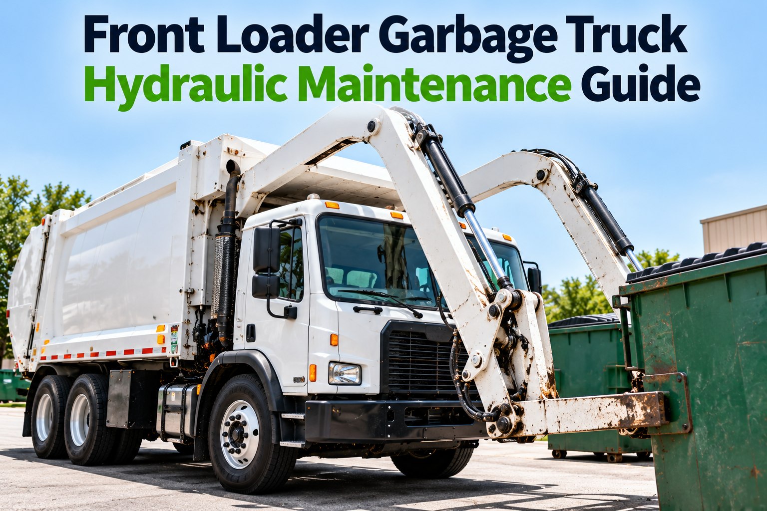 front-loader-garbage-truck-hydraulic-maintenance