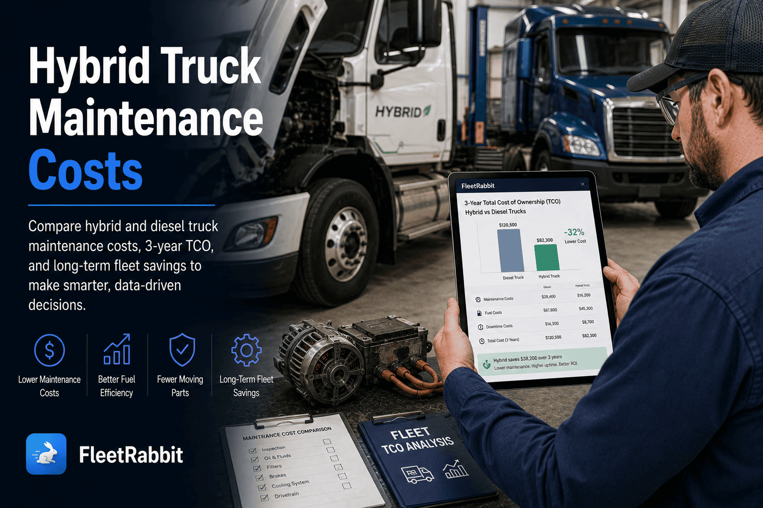hybrid-truck-maintenance-vs-diesel