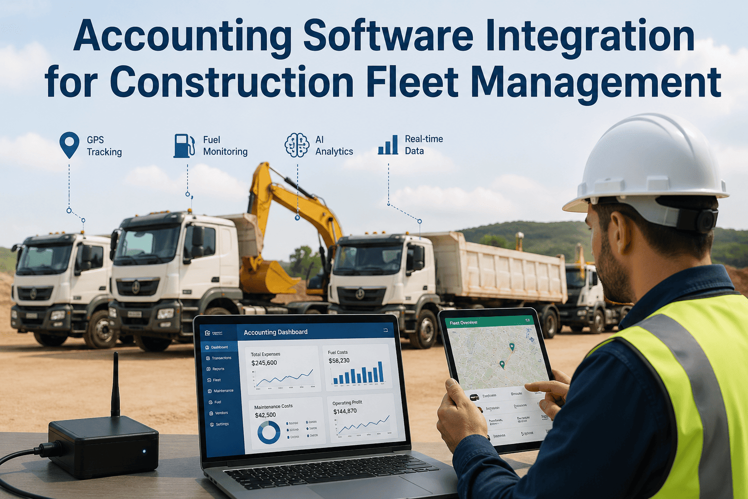 Accounting Software Integration for Construction Fleet Management