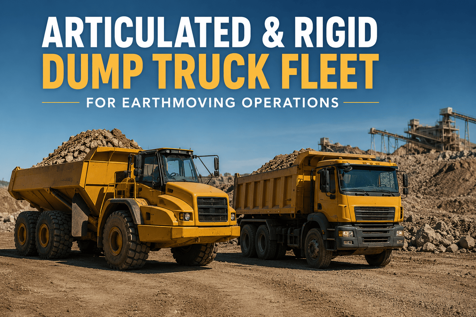 articulated-rigid-dump-truck-fleet-earthmoving