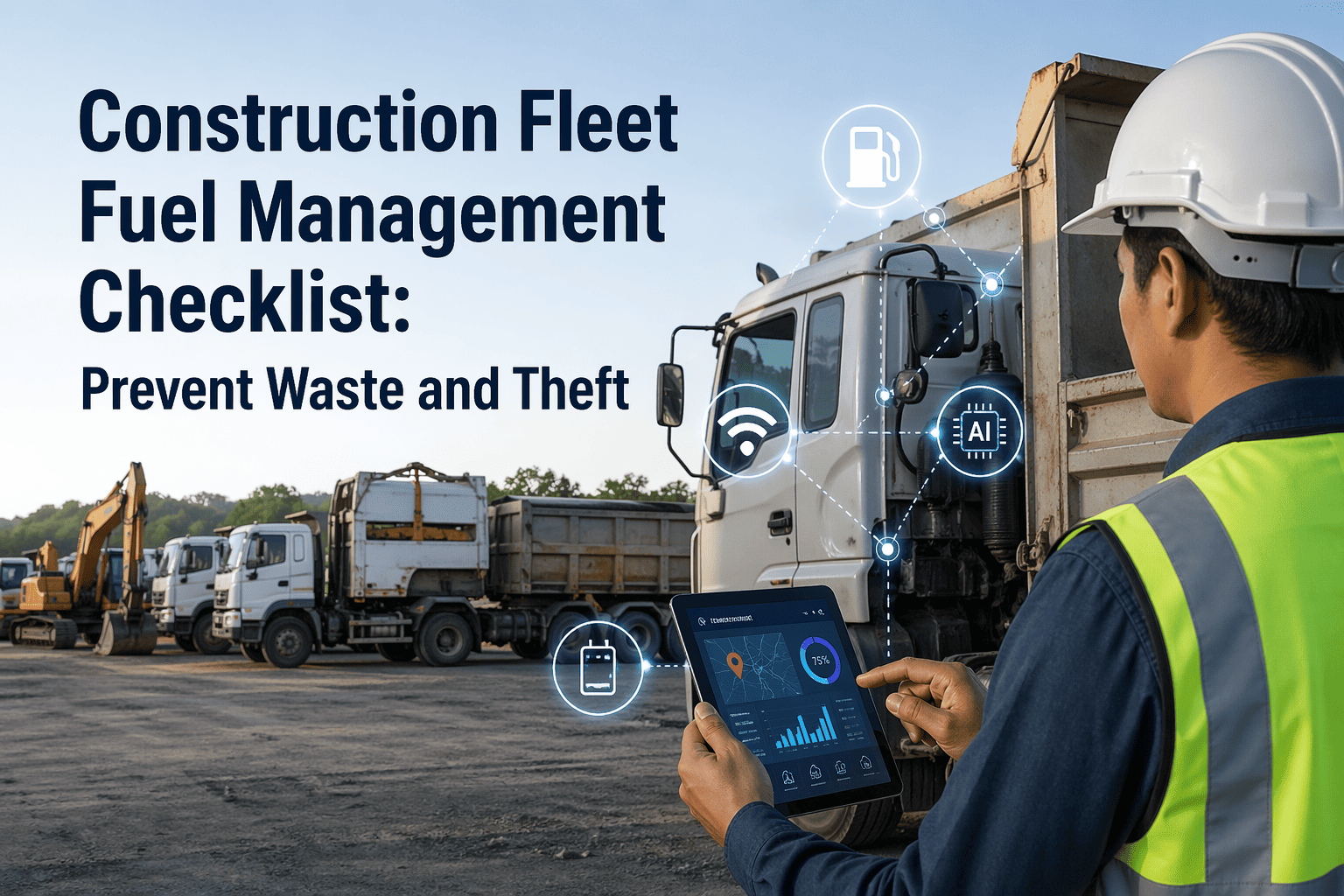 Construction Fleet Fuel Management Checklist: Prevent Waste and Theft