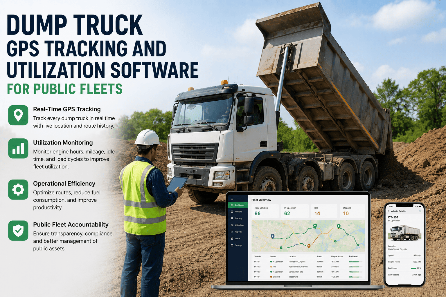 dump-truck-gps-tracking-software-and-utilization