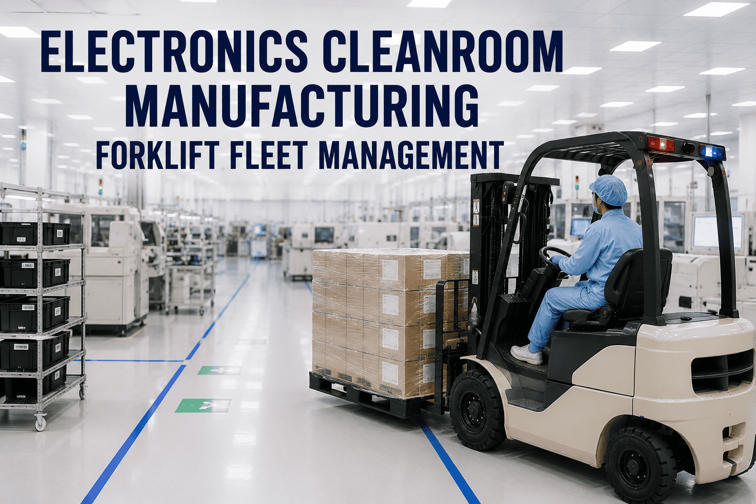 electronics-cleanroom-manufacturing-forklift-fleet-management