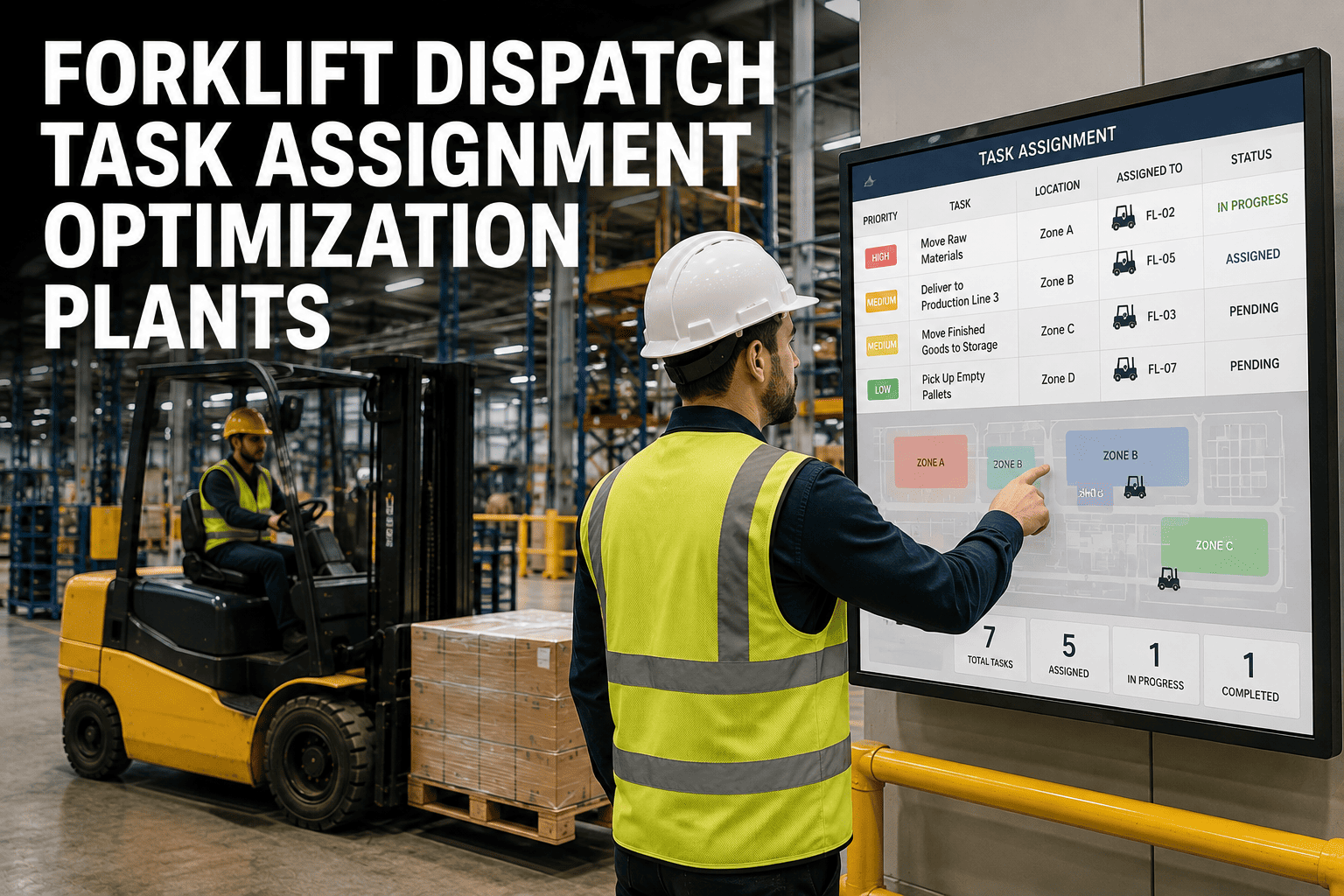 forklift-dispatch-task-assignment-optimization-plants