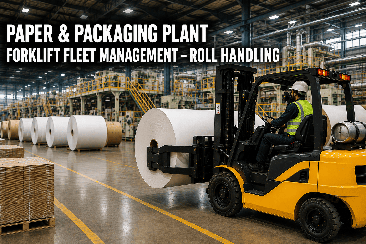 paper-packaging-plant-forklift-fleet-management-roll-handling