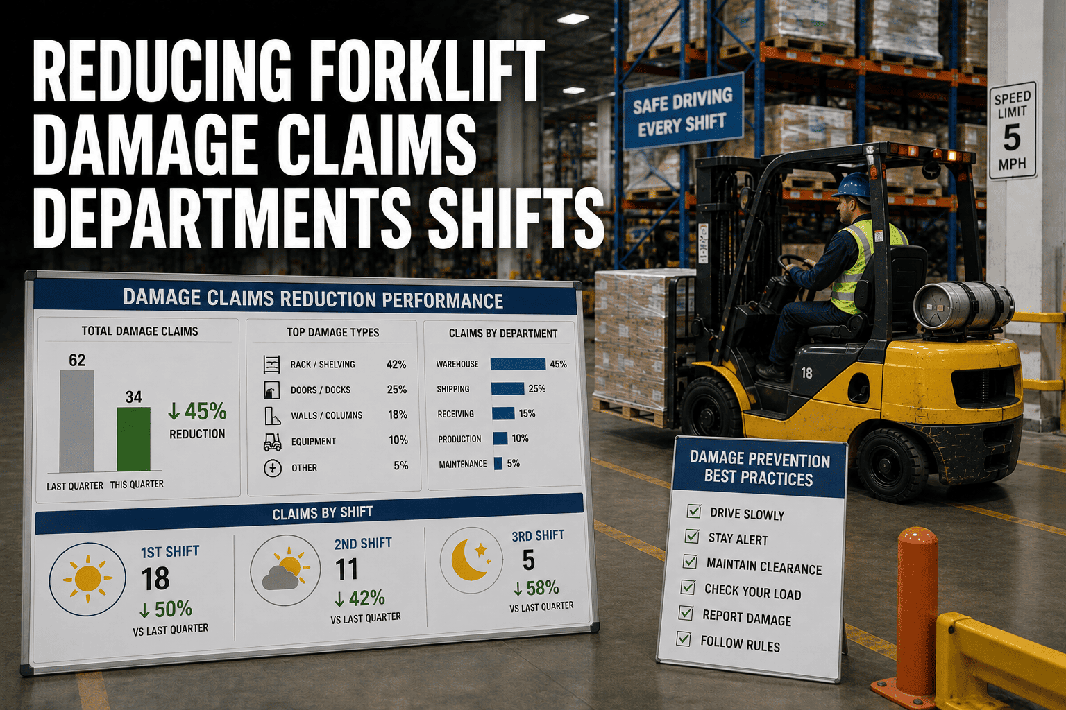 reducing-forklift-damage-claims-departments-shifts