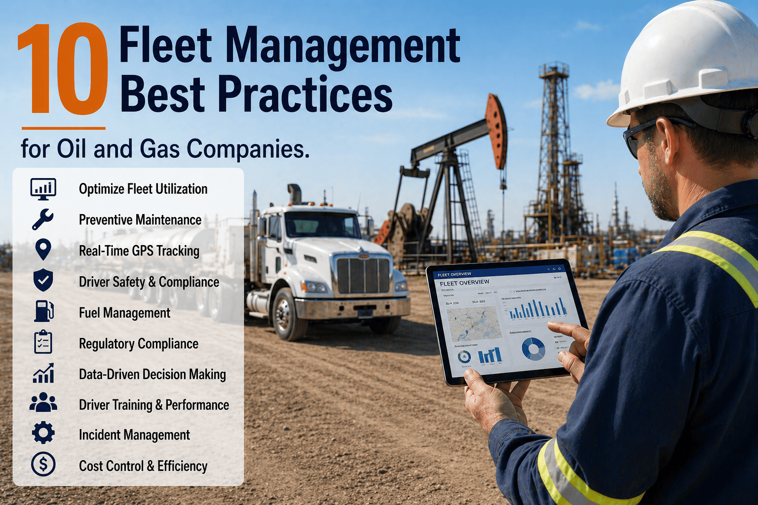 10 Fleet Management Best Practices for Oil and Gas Companies