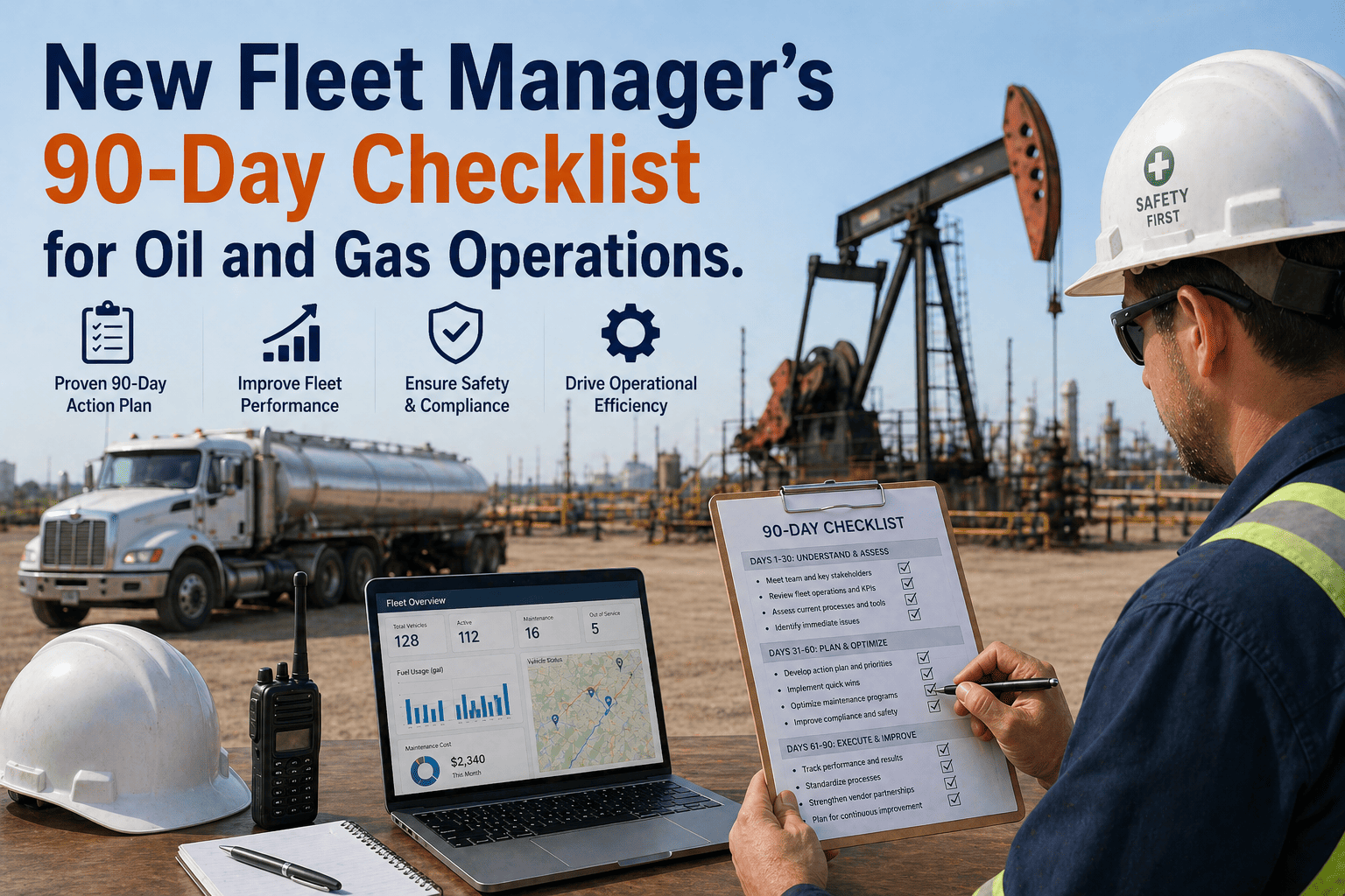 New Fleet Manager's 90-Day Checklist for Oil and Gas Operations