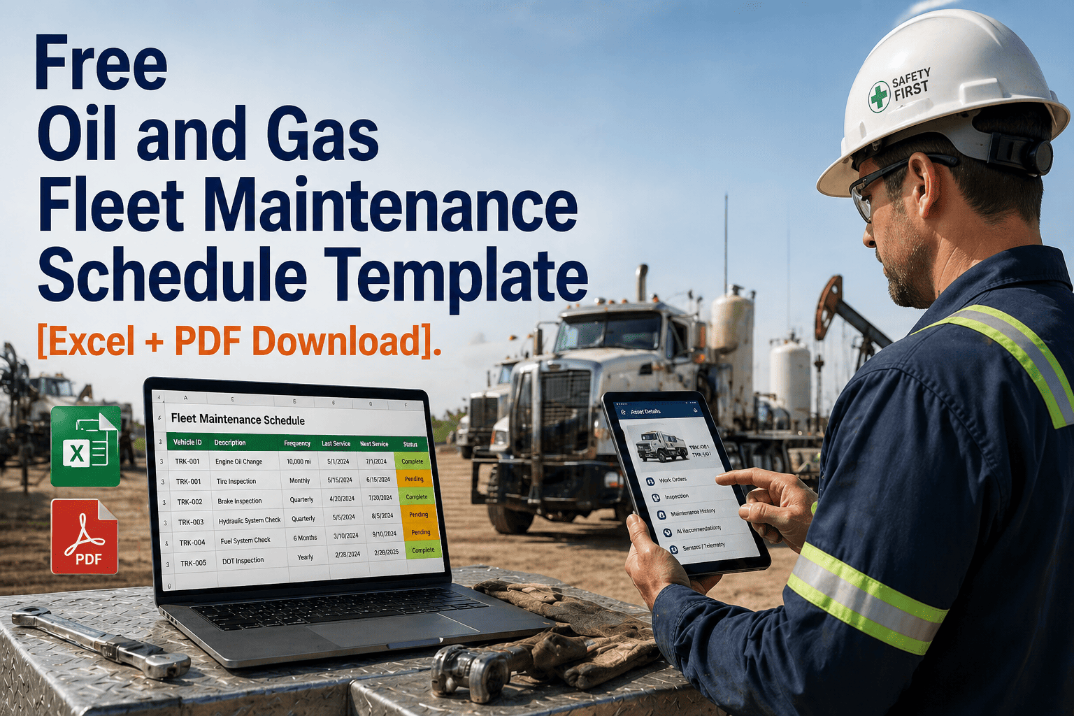 Free Oil and Gas Fleet Maintenance Schedule Template [Excel + PDF Download]