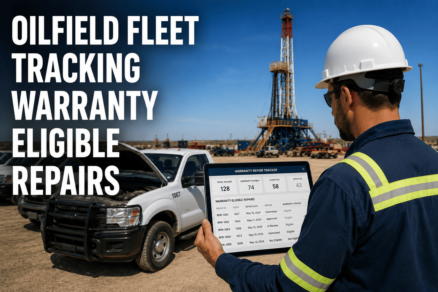 oilfield-fleet-tracking-warranty-eligible-repairs