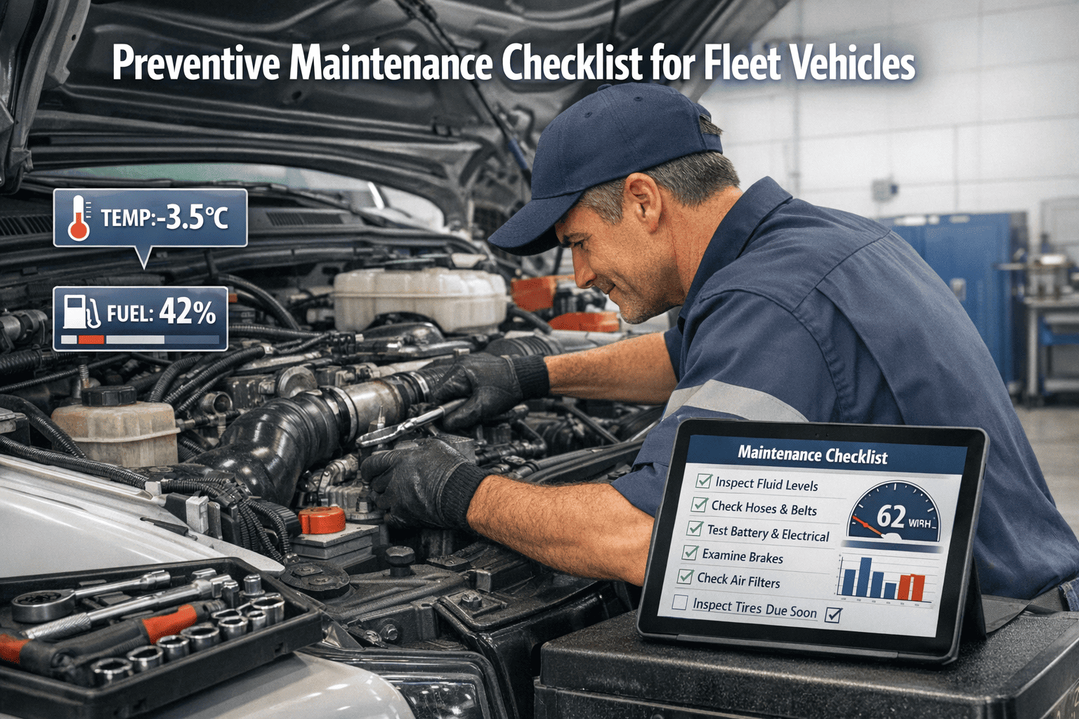 Preventive Maintenance Checklist for Commercial Fleet Vehicles